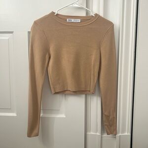 Tan Zara Sweater- Size Medium